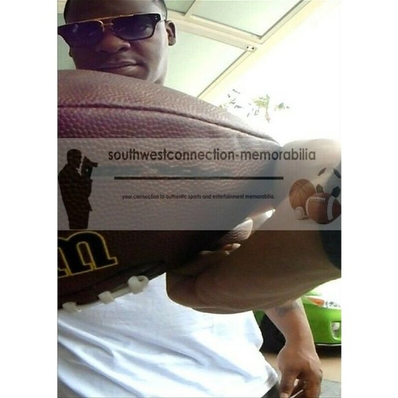 Clinton Portis Denver Broncos Signed NFL Football Proof Beckett BAS Autographed - Picture 2 of 7